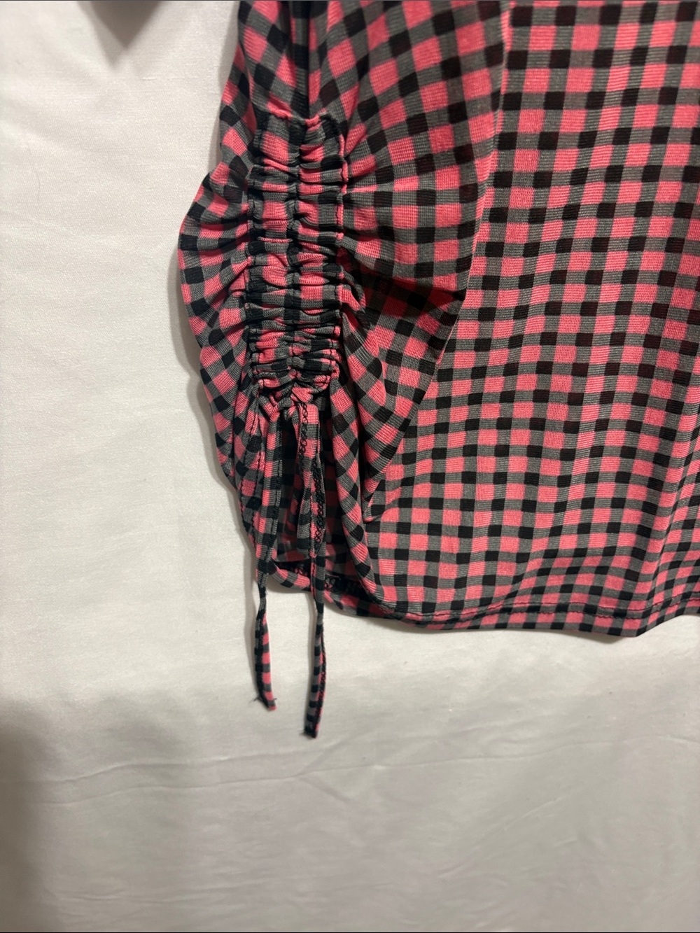 Amang NY Pink and Black Gingham Button-Down Shirt - Picture 3 of 7
